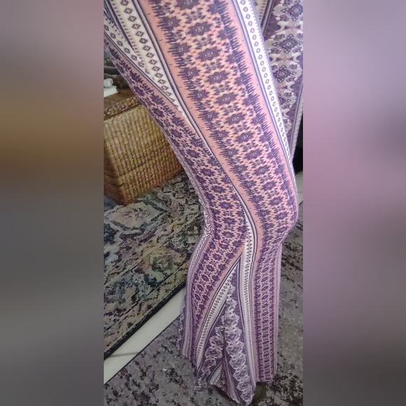 Flared Bohemian leggins Ladies Pants Soft/Stylish NWT Med Perfect Spring Look - Picture 6 of 11